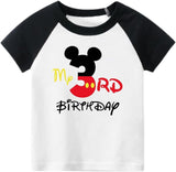 My 3rd Birthday Mickey-Inspired Raglan T-Shirt for Boys