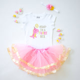Three Rex 3rd Birthday Outfit for Girls – Long Sleeve Pink Dinosaur Shirt, Tutu Skirt & Headband Set