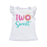 Two Sweet 2nd Birthday Flutter Shirt for Girls