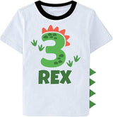 Rex Dinosaur 3rd Birthday T-Shirt for Boys