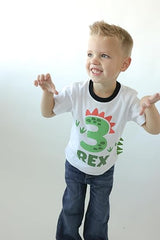 Rex Dinosaur 3rd Birthday T-Shirt for Boys