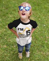 I’m 5 and Crushing It 5th Birthday Raglan T-Shirt for Boys