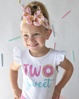 Two Sweet 2nd Birthday Flutter Shirt for Girls