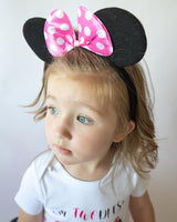 Toodles Minnie 2nd Birthday Outfit for Girls – Short Sleeve Bodysuit, Pink Tutu Skirt & Mouse Ear Headband Set