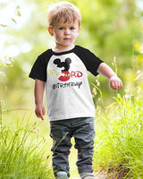 My 3rd Birthday Mickey-Inspired Raglan T-Shirt for Boys