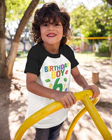 Birthday Boy Blocks 6th Birthday Raglan T-Shirt for Boys