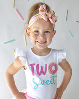 Two Sweet 2nd Birthday Flutter Shirt for Girls