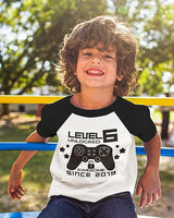 Level 6 Unlocked 6th Birthday Raglan T-Shirt for Boys