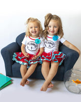 Boy Girl Twin Outfits Thing 1 and Thing 2 - GirlThing2LONG