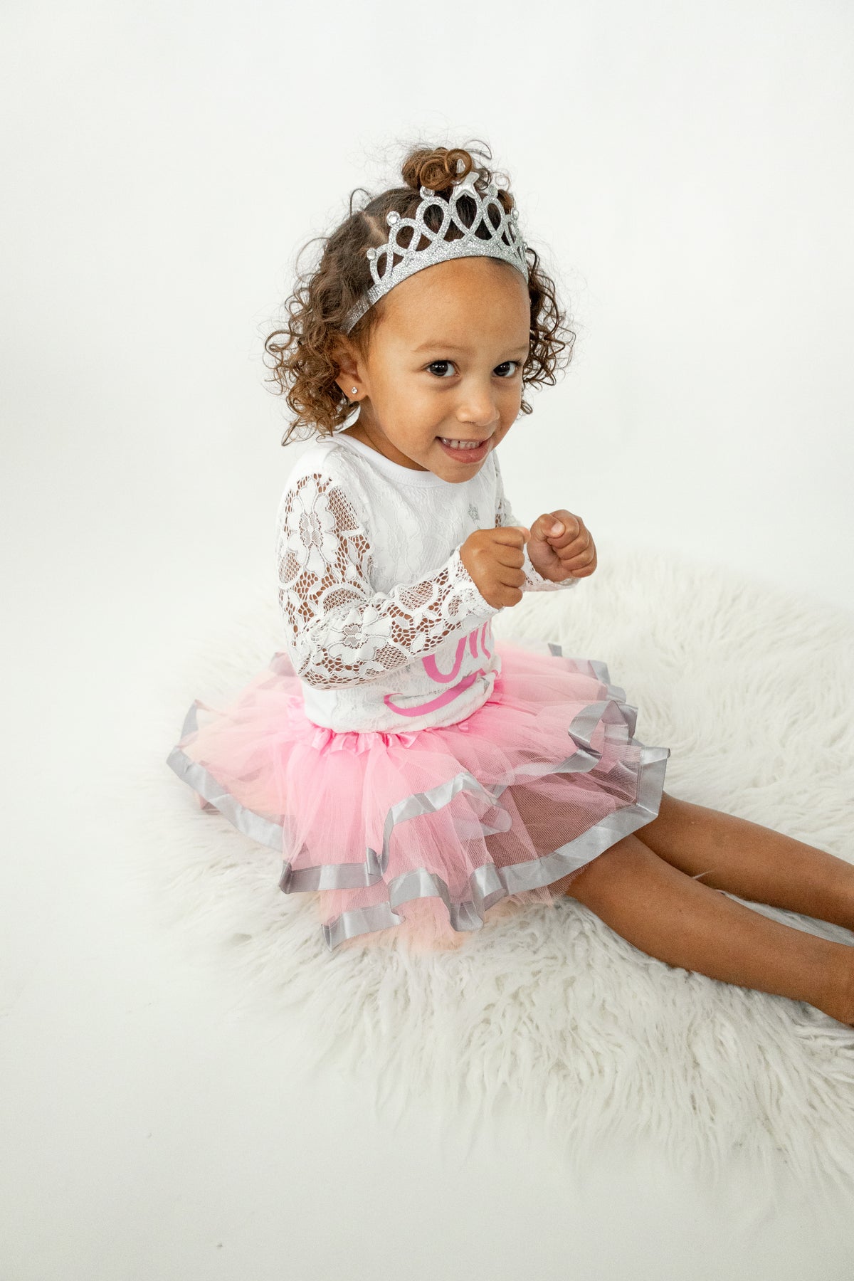 Luke and Lulu First Birthday Outfit Girl - 1st Birthday Princess Crown Tutu Set