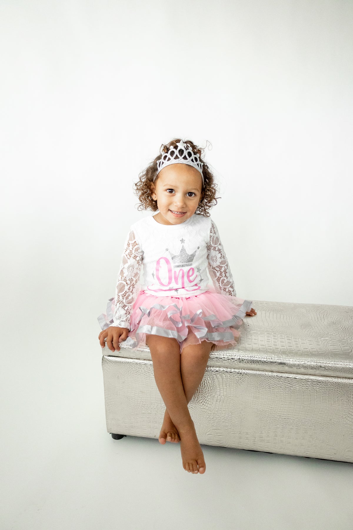Luke and Lulu First Birthday Outfit Girl - 1st Birthday Princess Crown Tutu Set