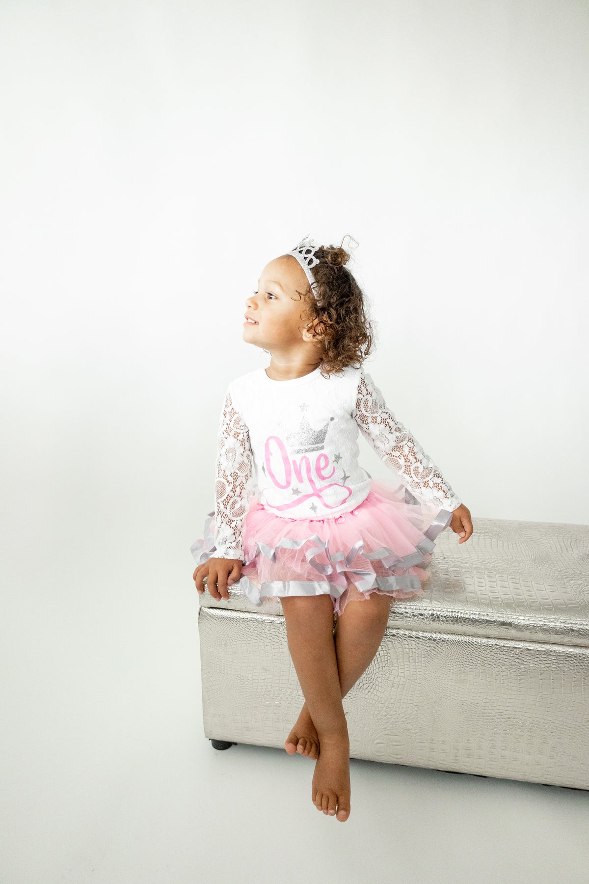 Luke and Lulu First Birthday Outfit Girl - 1st Birthday Princess Crown Tutu Set