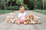 Boho Rainbow Rose 1st Birthday Outfit for Girls – Short Sleeve Bodysuit, Tutu Skirt & Headband Set