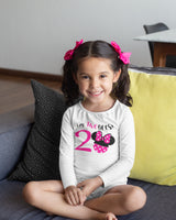 Pink Minnie 2nd Birthday Long Sleeve Shirt for Girls
