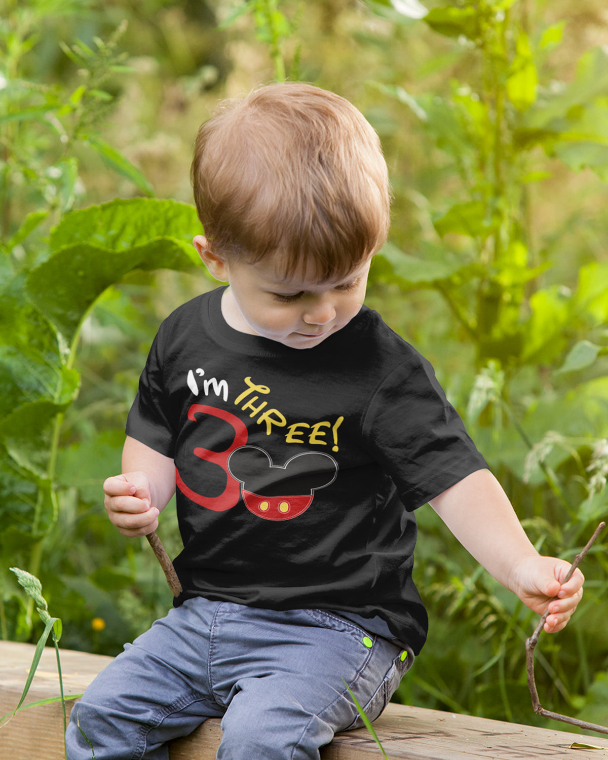 Luke and Lulu Birthday Mouse Shirt - Toddler 3rd Birthday Tee, Kids Party Outfit, 3 Year Old Shirt