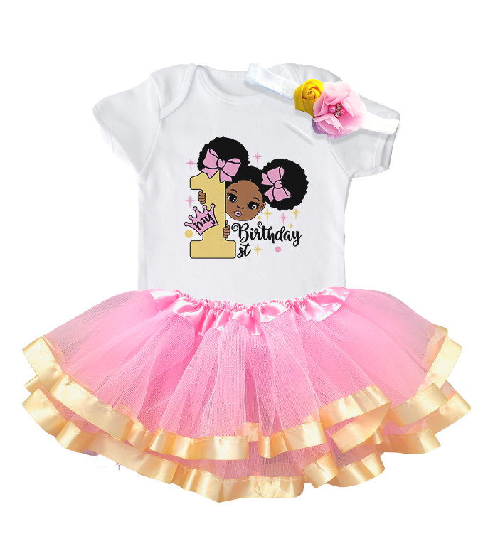 Luke & Lulu First Birthday Outfit Girl Gracie Theme