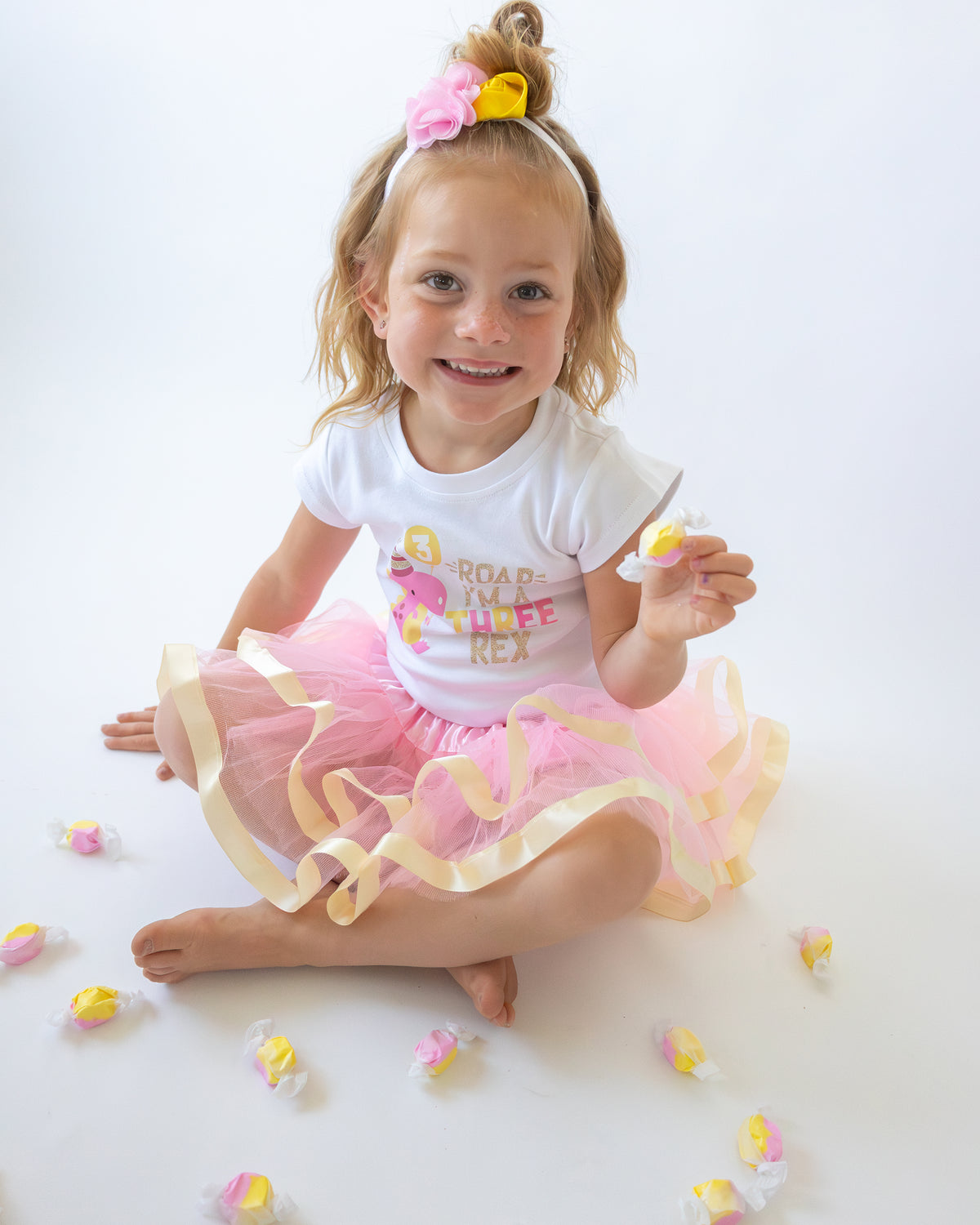 Luke and Lulu 3rd Birthday Girl Outfit - Three Rex Girl Outfit - Third Birthday Shirt Tutu Three Rex Decorations