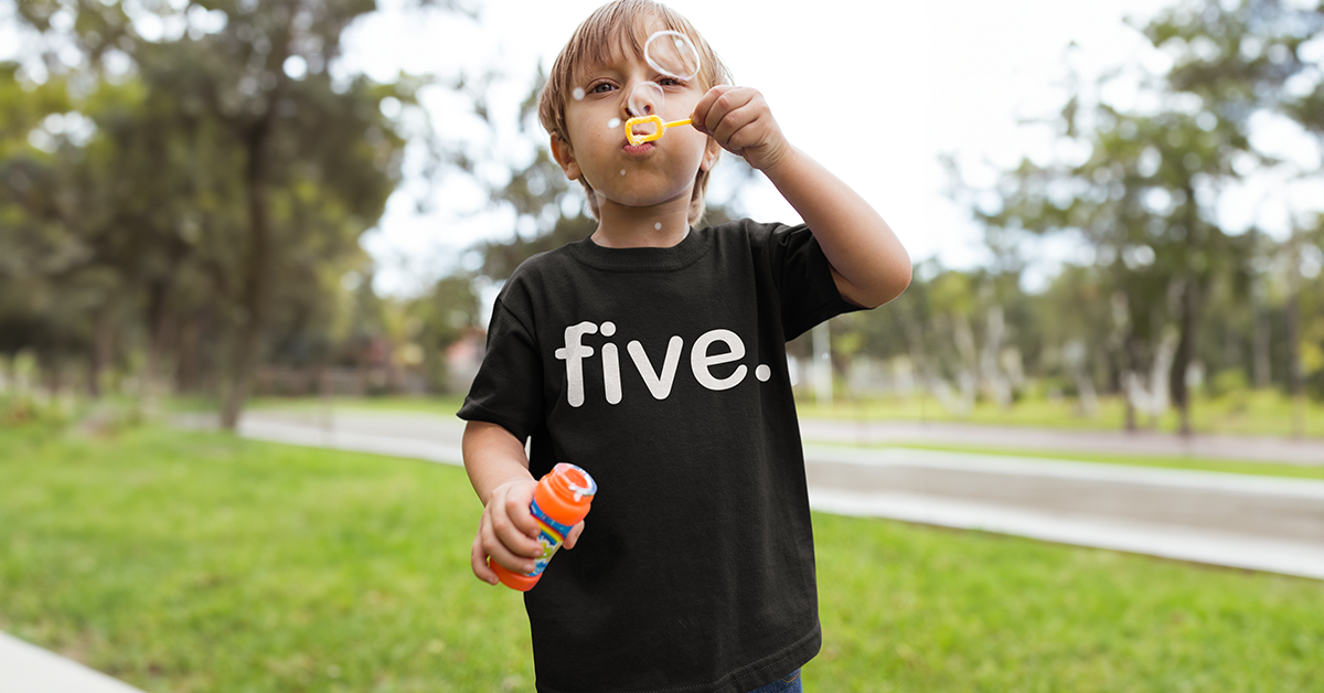 Luke and Lulu - 5th Birthday Shirt Boy Collection: Multi Themes Five, Handful, Construction, Size 5Y, Toddler & Kids