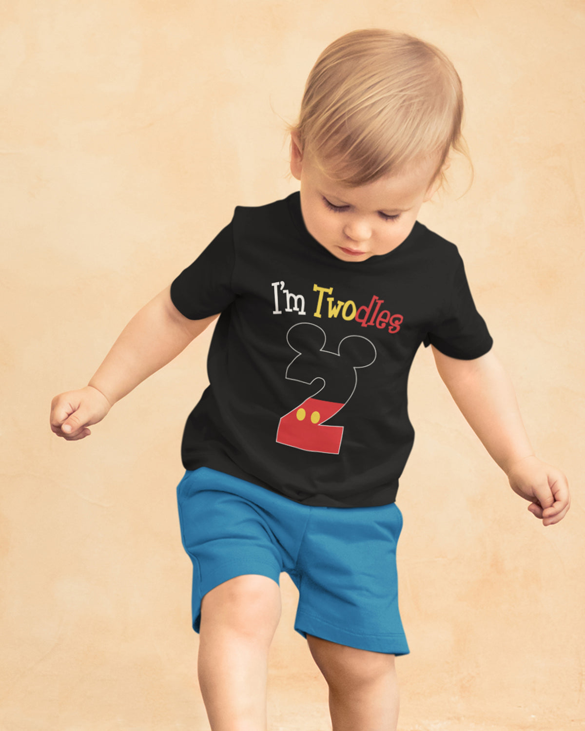 Luke and Lulu 2nd Birthday Shirt Boy - Mouse Themed Short Sleeve Birthday Boy Shirt 2 - Premium 2nd Outfit - Two