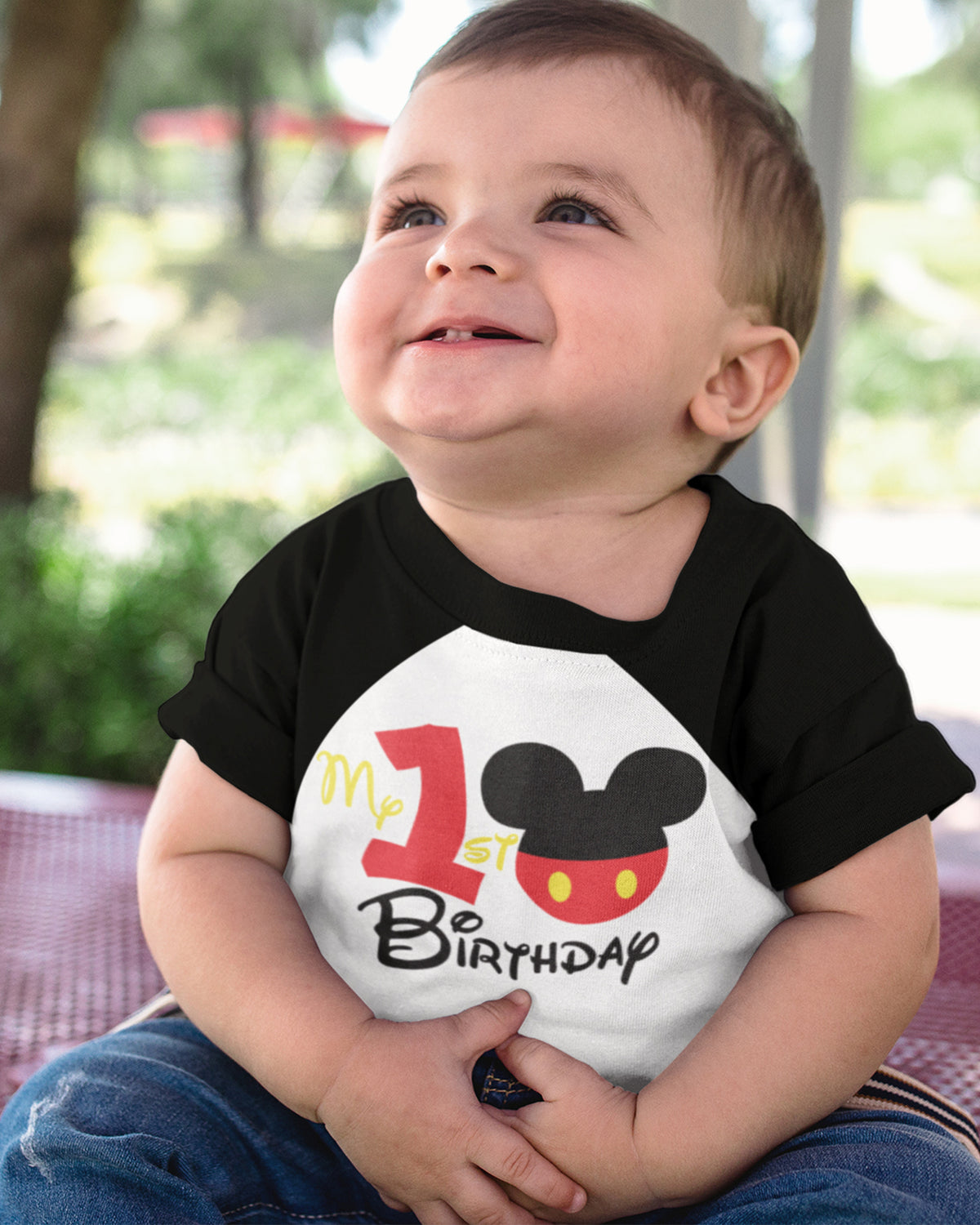Luke & Lulu First Birthday Outfits for Baby Boys Shirts - Mouse Theme, One, 1st Birthday