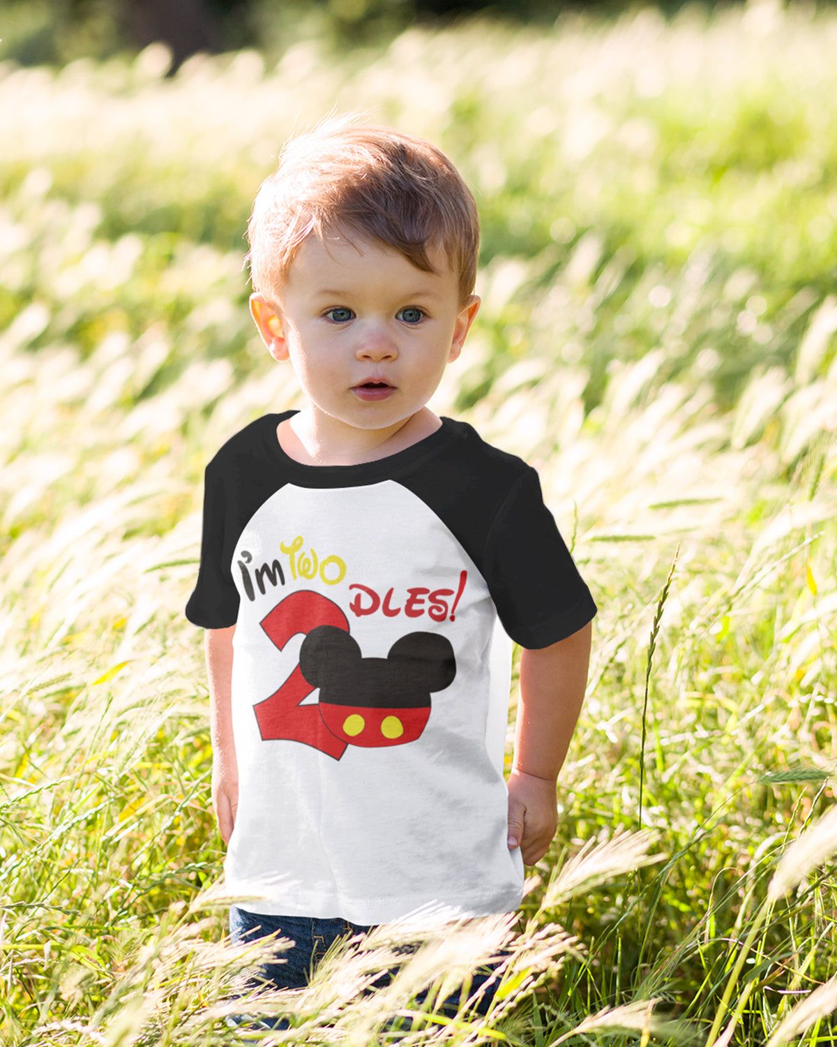 Luke and Lulu 2nd Birthday Shirt Boy - Mouse Themed Short Sleeve Birthday Boy Shirt 2 - Premium 2nd Outfit - Two