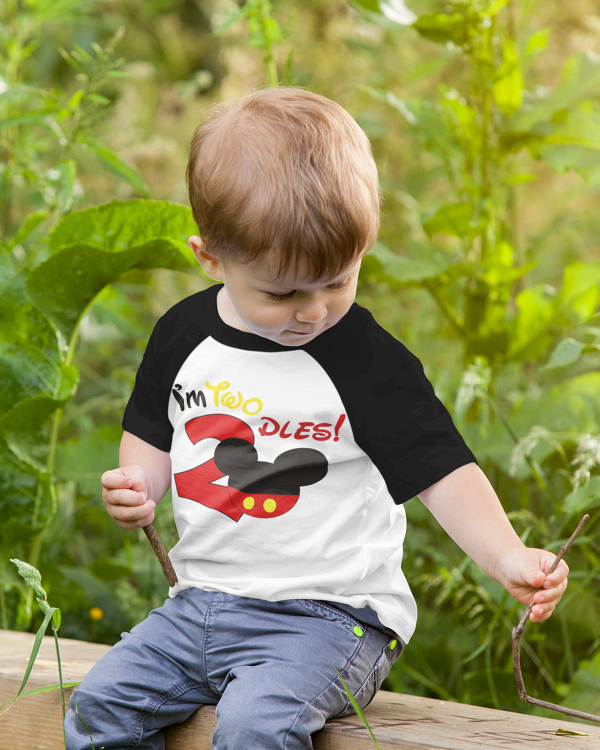 Luke and Lulu 2nd Birthday Shirt Boy - Mouse Themed Short Sleeve Birthday Boy Shirt 2 - Premium 2nd Outfit - Two