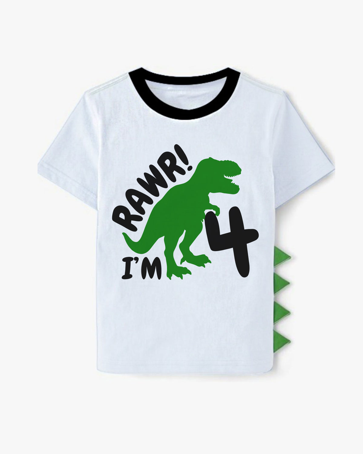 Luke and Lulu 4th Birthday Shirt Boy - Dino Birthday Tee for Four Year Old