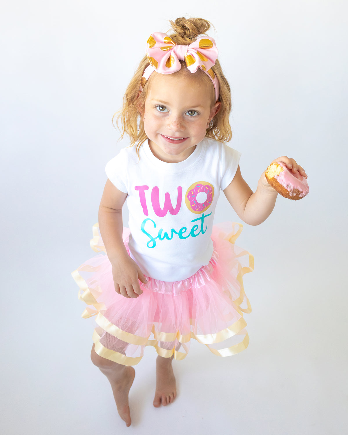 Luke and Lulu Two Sweet Birthday Outfit Tutu Dress with Headband For Her 2nd Birthday - Photo-Ready 3-Piece Set