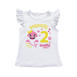 Baby Shark 2nd Birthday Flutter Shirt for Girls