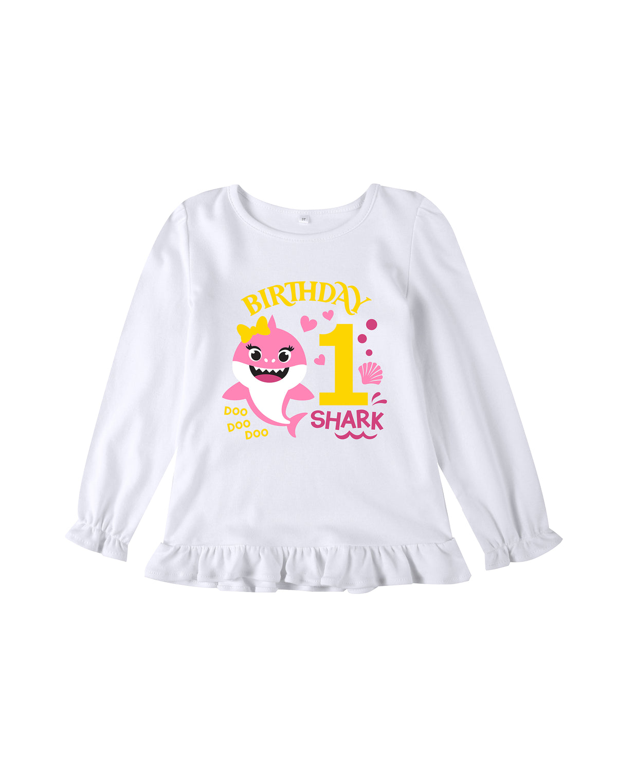 Luke and Lulu Shark Birthday Outfit Girl Collection - 1st Birthday