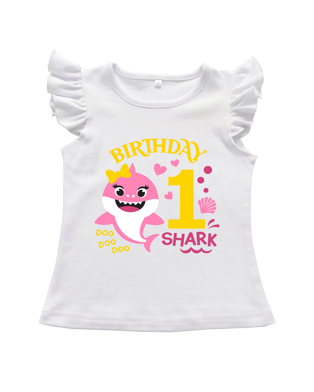Luke and Lulu Shark Birthday Outfit Girl Collection - 1st Birthday