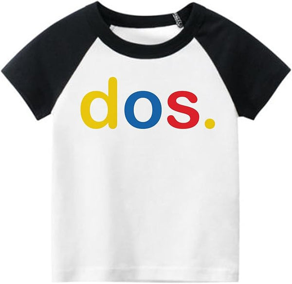 Dos. Spanish Theme 2nd Birthday Raglan Shirt for Boys