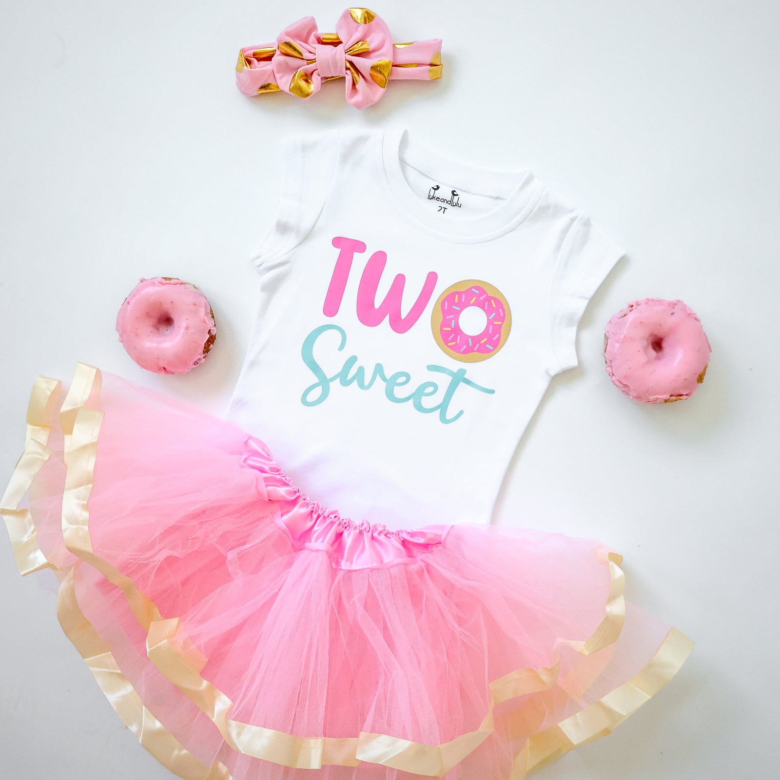 Two Sweet 2nd Birthday Outfit for Girls – Short Sleeve Bodysuit, Pink –  Luke and Lulu Apparel