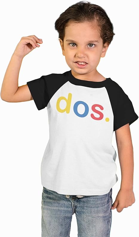 Dos. Spanish Theme 2nd Birthday Raglan Shirt for Boys