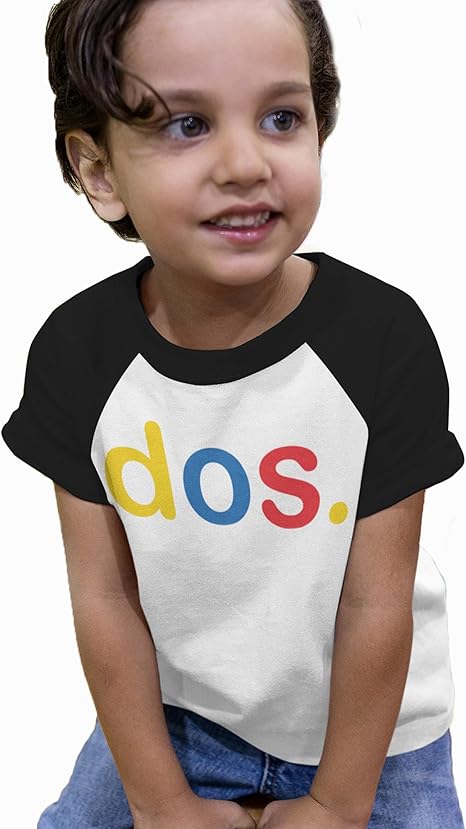 Dos. Spanish Theme 2nd Birthday Raglan Shirt for Boys