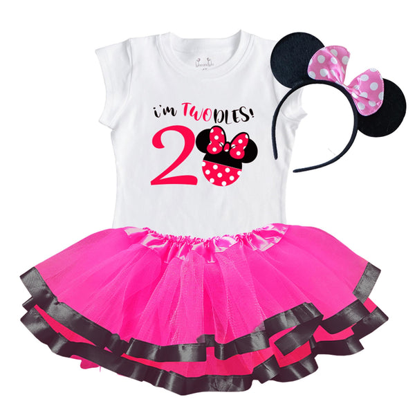 Toodles Minnie 2nd Birthday Outfit for Girls – Short Sleeve Bodysuit, –  Luke and Lulu Apparel