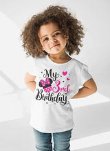 Girls 3rd Birthday Outfit – White Minnie Birthday Shirt for Toddler Girls