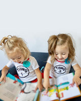 Boy Girl Twin Outfits Thing 1 and Thing 2 - GirlThing2Short