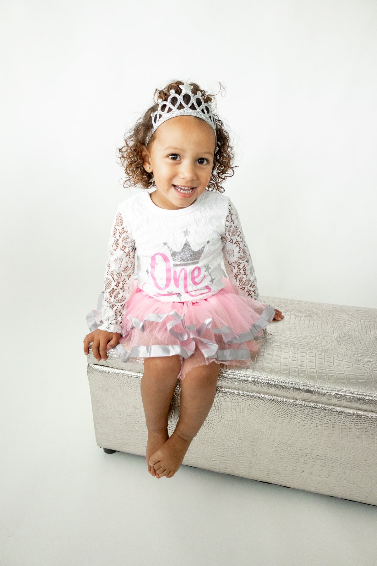 Luke and Lulu First Birthday Outfit Girl - 1st Birthday Princess Crown Tutu Set