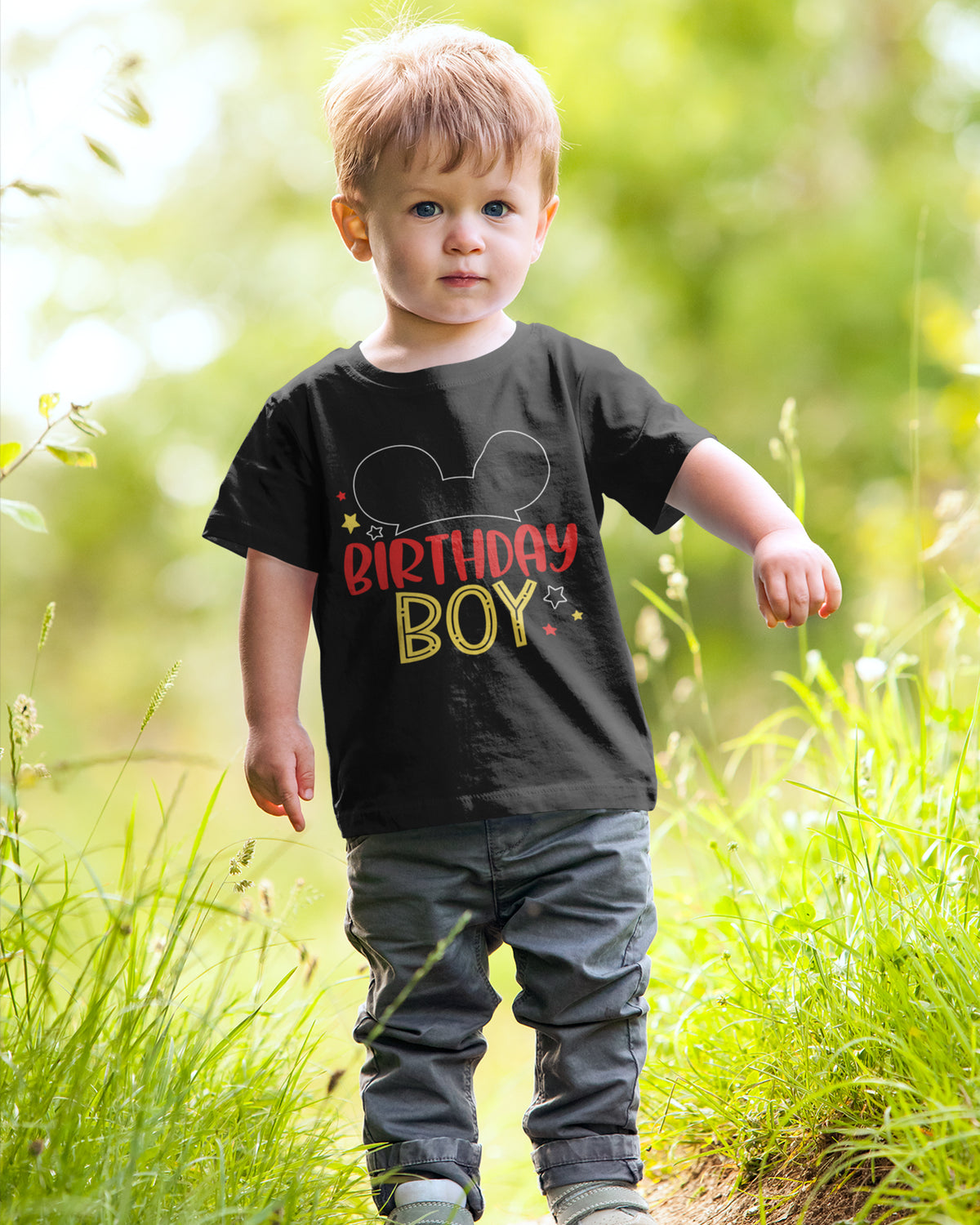 Luke and Lulu 2nd Birthday Shirt Boy - Mouse Themed Short Sleeve Birthday Boy Shirt 2 - Premium 2nd Outfit - Two