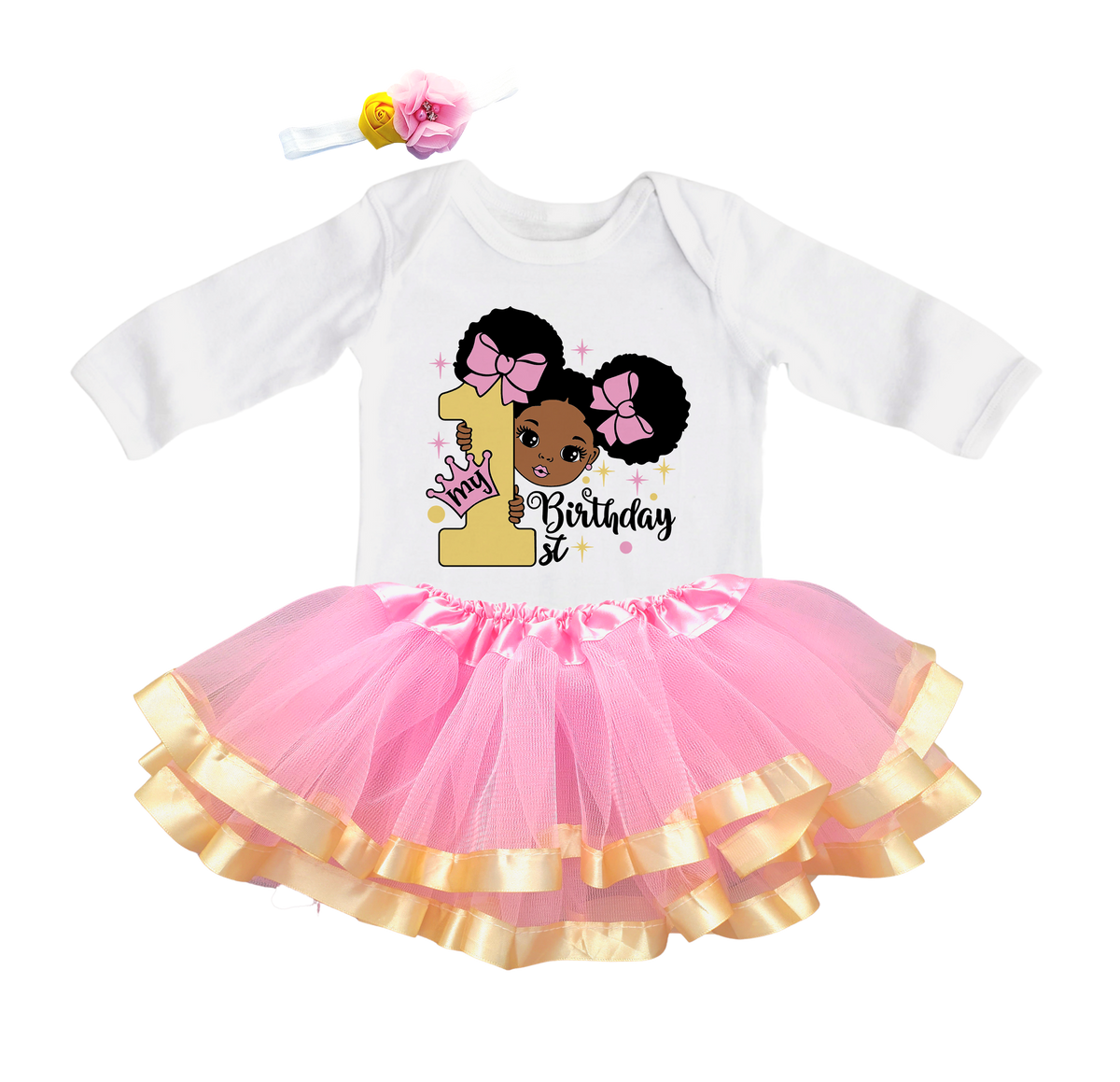 Luke & Lulu First Birthday Outfit Girl Gracie Theme