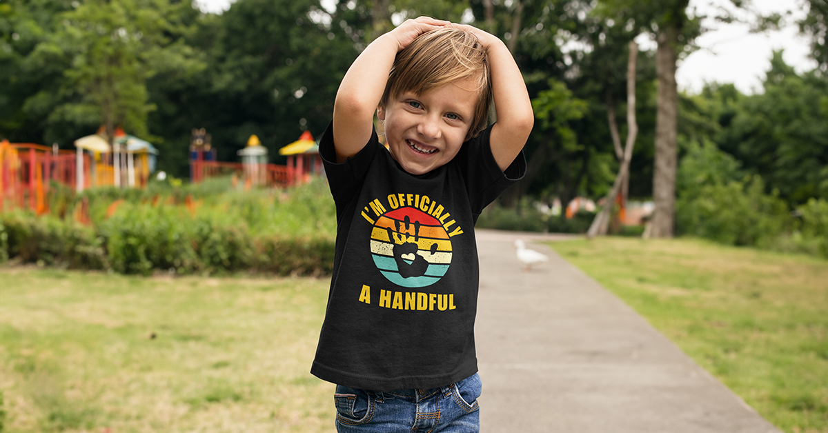 Luke and Lulu - 5th Birthday Shirt Boy Collection: Multi Themes Five, Handful, Construction, Size 5Y, Toddler & Kids