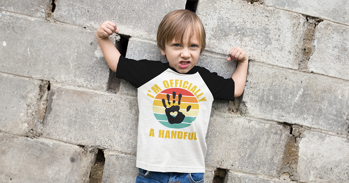 Luke and Lulu - 5th Birthday Shirt Boy Collection: Multi Themes Five, Handful, Construction, Size 5Y, Toddler & Kids