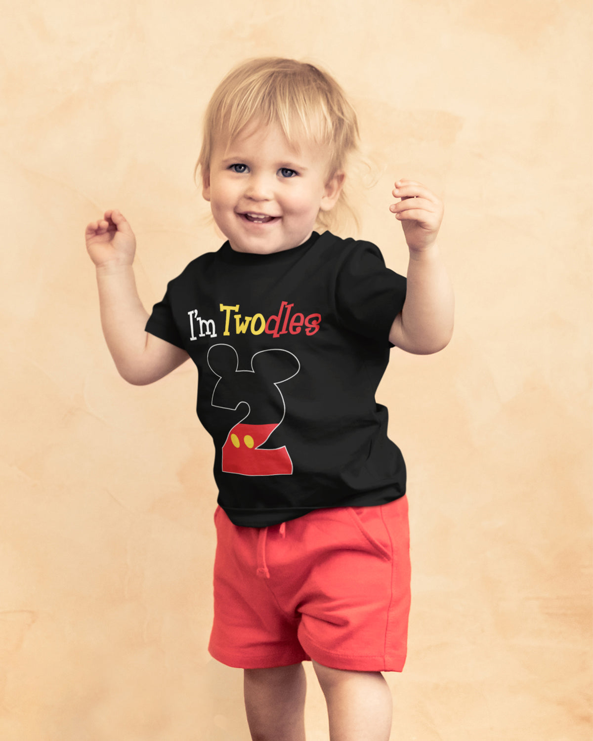 Luke and Lulu 2nd Birthday Shirt Boy - Mouse Themed Short Sleeve Birthday Boy Shirt 2 - Premium 2nd Outfit - Two