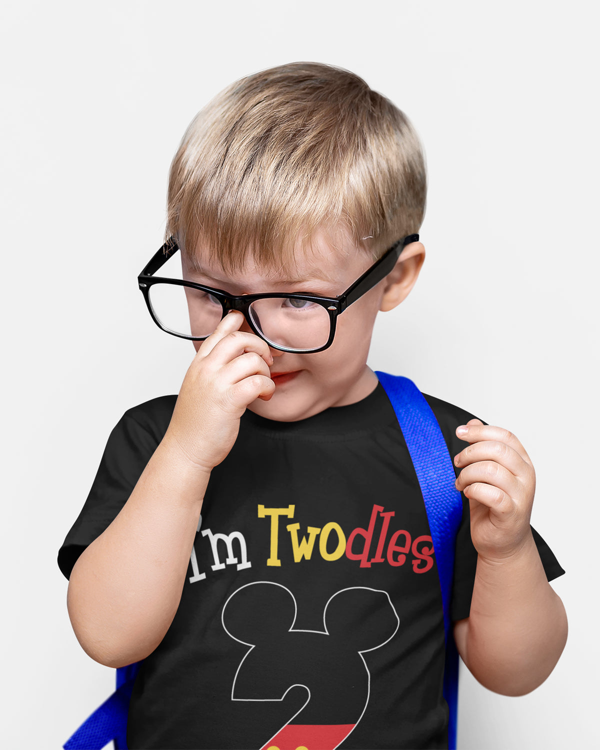 Luke and Lulu 2nd Birthday Shirt Boy - Mouse Themed Short Sleeve Birthday Boy Shirt 2 - Premium 2nd Outfit - Two