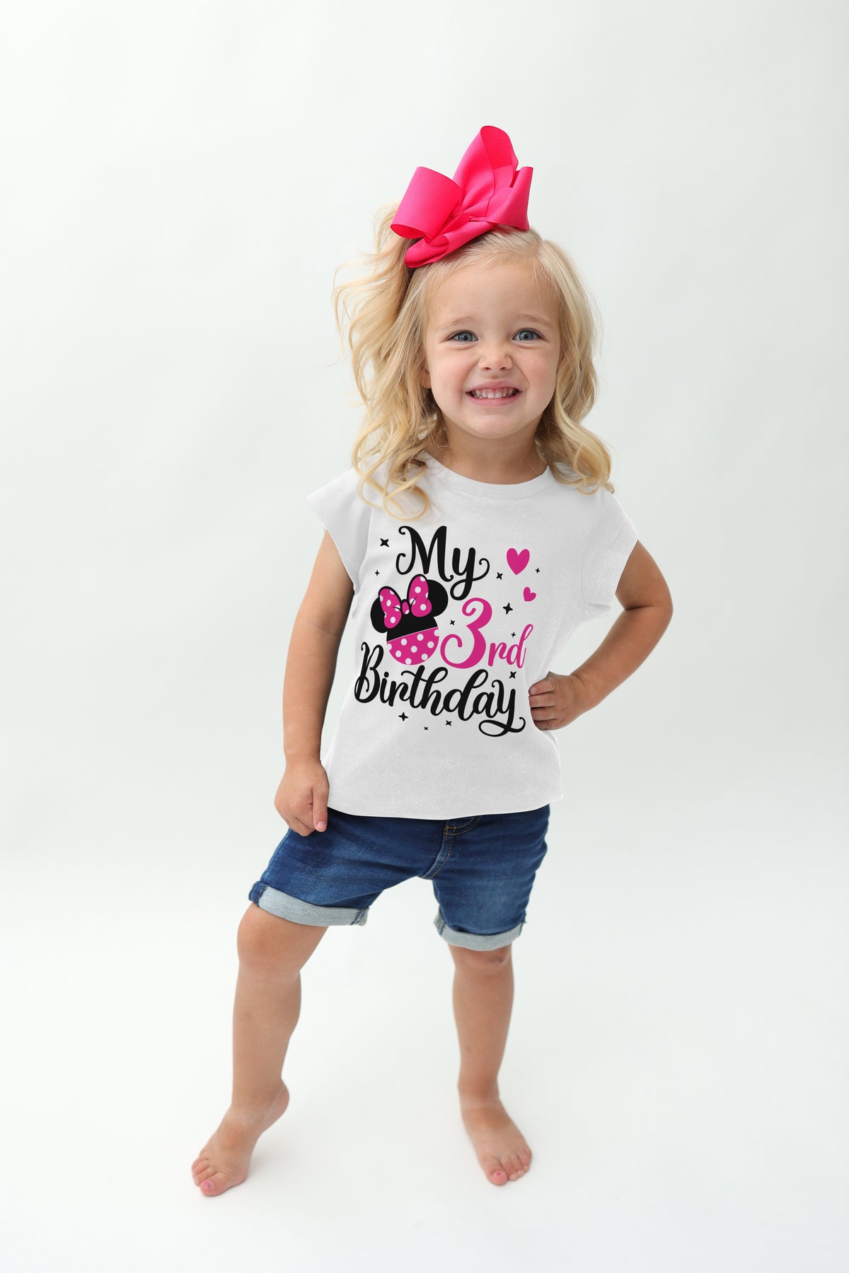 Luke and Lulu 3rd Birthday Minnie Shirt
