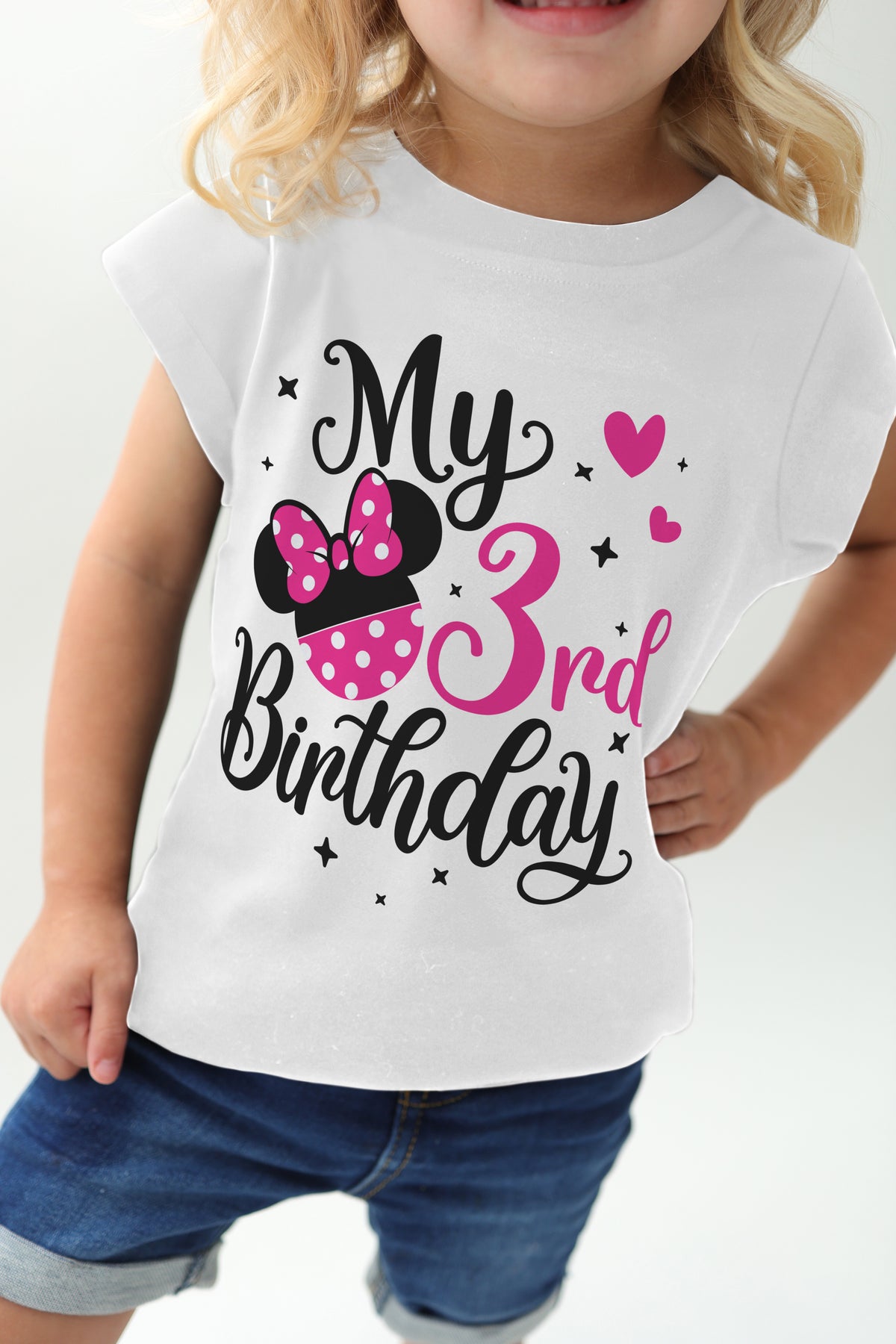 Luke and Lulu 3rd Birthday Minnie Shirt