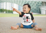 Mickey 1st Birthday Raglan Shirt for Boys – Short Sleeve Tee