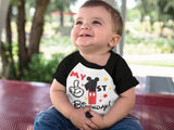 Mickey 1st Birthday Raglan Shirt for Boys – Short Sleeve Tee