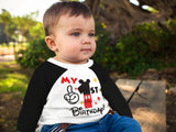 Mickey 1st Birthday Raglan Shirt for Boys – Long Sleeve Tee